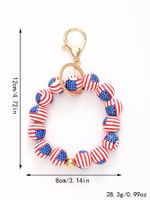 Exaggerated Novelty Modern Style Star American Flag Wooden Beads Beaded Independence Day Unisex Bracelets main image 2