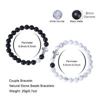 Básico Estilo Moderno Estilo Clásico Cruzar Piedra Natural Con Cuentas Unisexo Pulsera main image 2