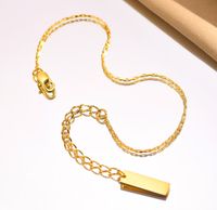 Acero Inoxidable 304 Acero Titanio Chapados en oro de 18k Estilo IG Estilo Simple Electricidad 18K Oro Flor Acero Titanio Pulsera sku image 2