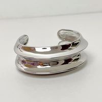 Le Cuivre Plaqué Or Plaqué Argent Décontractée Vacances Commuer Polissage Placage Couleur Unie Bracelet sku image 3