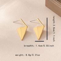 1 Pair Vacation Simple Style Commute Triangle Zinc Alloy Ear Studs main image 2