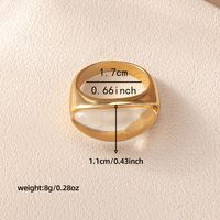Simple Style Classic Style Solid Color Synthetic Resin Alloy Wholesale Rings main image 6