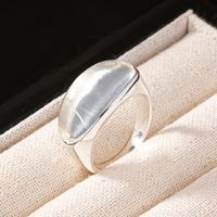 Simple Style Classic Style Solid Color Synthetic Resin Alloy Wholesale Rings main image 4
