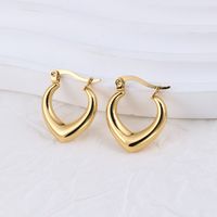 1 Pair IG Style Geometric Plating 304 Stainless Steel Hoop Earrings main image 5