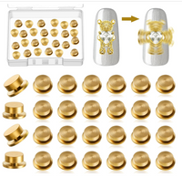 Basic Einfacher Stil Einfarbig Zinklegierung Nagel Accessoires 10 Stück/Paket main image 1
