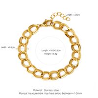 304 Stainless Steel 18K Gold Plated Casual Luxurious Double Ring Bracelets Necklace main image 5