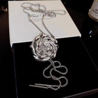 IG Style Simple Style Classic Style Rose 201 Stainless Steel Alloy Women's Pendant Necklace Waist Chain main image 10