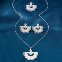 Vintage Style Commute Sector Alloy Wholesale Rings Necklace Jewelry Set main image 4