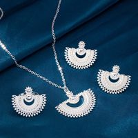 Vintage Style Commute Sector Alloy Wholesale Rings Necklace Jewelry Set main image 5