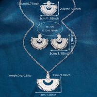 Vintage Style Commute Sector Alloy Wholesale Rings Necklace Jewelry Set main image 2