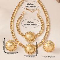 Exaggerated Simple Style Commute Shamrock Star Bow Knot Alloy Wholesale Earrings Necklace Jewelry Set main image 2
