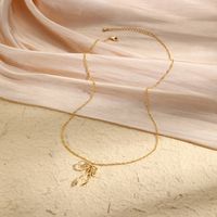 Simple Style Classic Style Commute Bow Knot Metal Copper Women's Pendant Necklace main image 4
