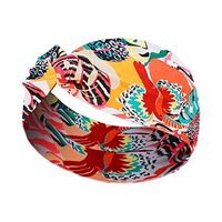 Simple Style Plaid Bow Knot Cloth Printing Hair Band sku image 7