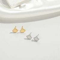 1 Pair Vintage Style Simple Style Heart Shape Plating Copper Gold Plated Ear Studs main image 3