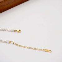 Basic Simple Style Classic Style Geometric Imitation Pearl Copper Inlay Shell Gold Plated Women's Pendant Necklace main image 7