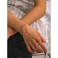 Simple Style Classic Style Bow Knot 304 Stainless Steel 18K Gold Plated Bangle In Bulk main image 5