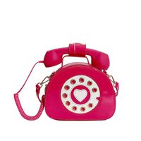 Women's All Seasons Pu Leather Digital Telephone Fashion Zipper Handbag sku image 5