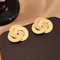 1 Pair Simple Style Classic Style Commute Solid Color Alloy Ear Studs main image 3