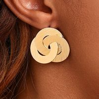 1 Pair Simple Style Classic Style Commute Solid Color Alloy Ear Studs main image 5