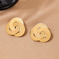 1 Pair Simple Style Classic Style Commute Solid Color Alloy Ear Studs main image 6