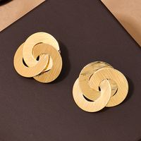 1 Pair Simple Style Classic Style Commute Solid Color Alloy Ear Studs main image 1