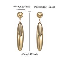 1 Pair XUPING Simple Style Geometric 304 Stainless Steel 18K Gold Plated Drop Earrings sku image 2