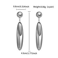 1 Pair XUPING Simple Style Geometric 304 Stainless Steel 18K Gold Plated Drop Earrings main image 3