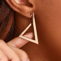 1 Pair Basic Simple Style Triangle Alloy Drop Earrings main image 6