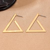 1 Pair Basic Simple Style Triangle Alloy Drop Earrings main image 5
