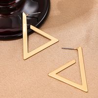 1 Pair Basic Simple Style Triangle Alloy Drop Earrings main image 1