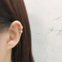 1 Piece Basic Simple Style Classic Style Geometric Plating Sterling Silver White Gold Plated Gold Plated Ear Cuffs main image 4