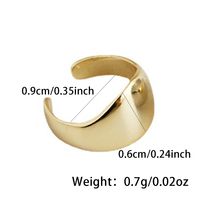 1 Piece Basic Simple Style Classic Style Geometric Plating Sterling Silver White Gold Plated Gold Plated Ear Cuffs main image 2