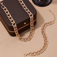 Simple Style Solid Color Alloy Wholesale Jewelry Set main image 5