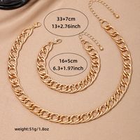 Simple Style Solid Color Alloy Wholesale Jewelry Set main image 2
