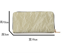 Women's Stripe Pu Leather Side Zipper Wallets main image 2