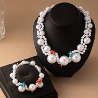Romantic Sweet Starfish Plastic Wholesale Jewelry Set sku image 1