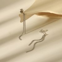 1 Pair Basic Simple Style Round Plating 304 Stainless Steel 18K Gold Plated Drop Earrings main image 5