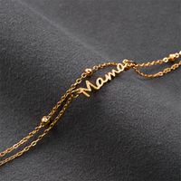 Wholesale Jewelry Elegant MAMA Simple Style Letter Alloy Copper Plating Bracelets main image 7