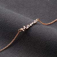 Wholesale Jewelry Elegant MAMA Simple Style Letter Alloy Copper Plating Bracelets main image 8