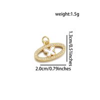1 Piece 20*15mm 20*20mm 20 * 23mm Copper Shell Zircon 18K Gold Plated Heart Shape Butterfly Polished Pendant main image 2