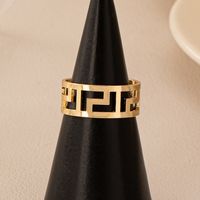 IG Style Simple Style Solid Color Alloy Wholesale Open Rings main image 5