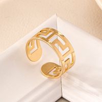 IG Style Simple Style Solid Color Alloy Wholesale Open Rings main image 1