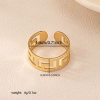 IG Style Simple Style Solid Color Alloy Wholesale Open Rings main image 2