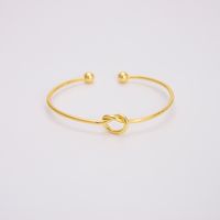 Copper 18K Gold Plated IG Style Vintage Style Exaggerated Criss Cross Stripe Plating Geometric Solid Color Wide Bracelet Bangle sku image 3
