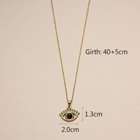 304 Stainless Steel 18K Gold Plated IG Style Inlay Devil's Eye Palm Natural Stone Pendant Necklace main image 2