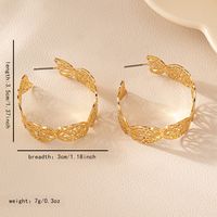 1 Pair IG Style Sweet Korean Style Butterfly Alloy Hoop Earrings main image 2
