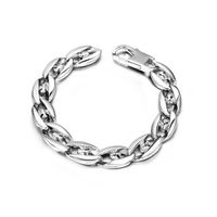 Gothic Basic Cool Style Solid Color 304 Stainless Steel Men's Bracelets main image 4