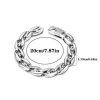 Gothic Basic Cool Style Solid Color 304 Stainless Steel Men's Bracelets main image 2