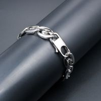 Gothic Basic Cool Style Solid Color 304 Stainless Steel Men's Bracelets main image 3