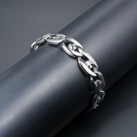 Gothic Basic Cool Style Solid Color 304 Stainless Steel Men's Bracelets main image 5